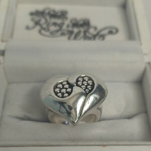 Sterling Silver Heart ring solid 925